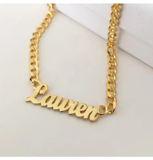 Custom Gold Name Chain